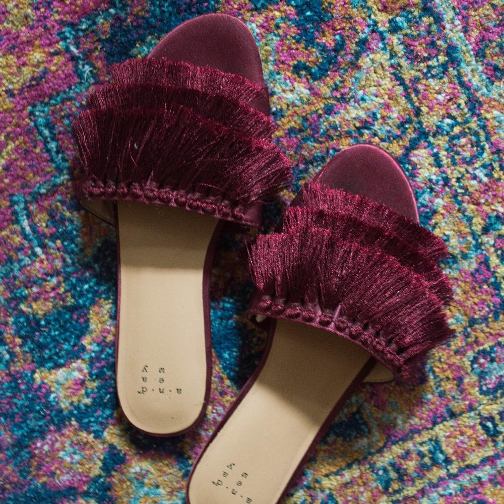 'A New Day' Fringe Sandals